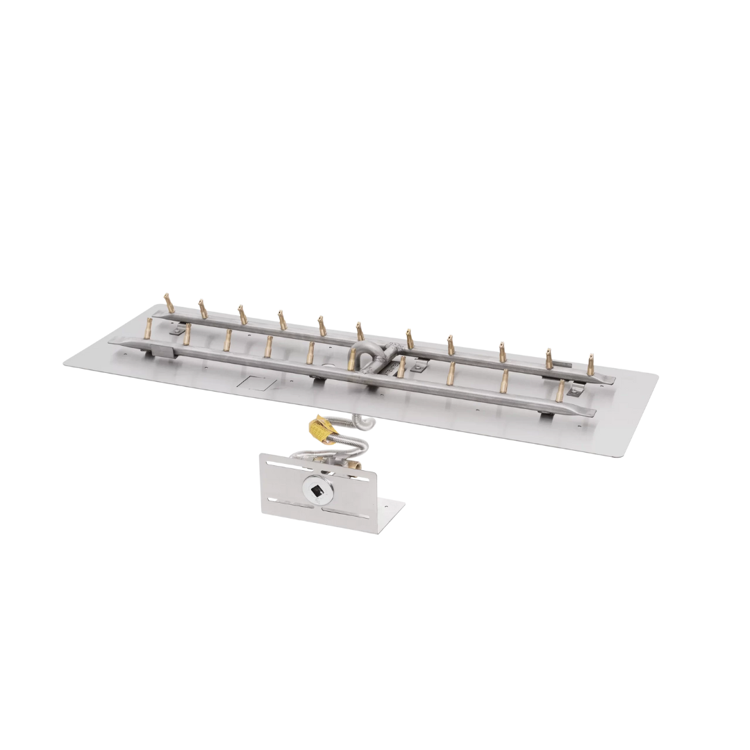 The Outdoor Plus 48" x 12" Rectangular Flat Pan & SS ‘H’ Bullet Burner