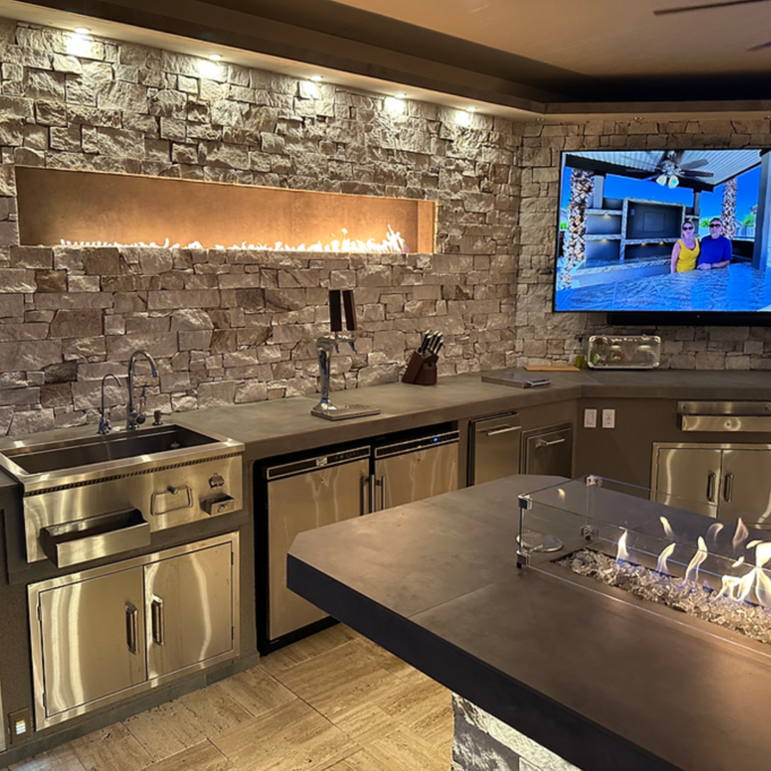 Kokomo Luxury Outdoor Kitchen BBQ Grill Island