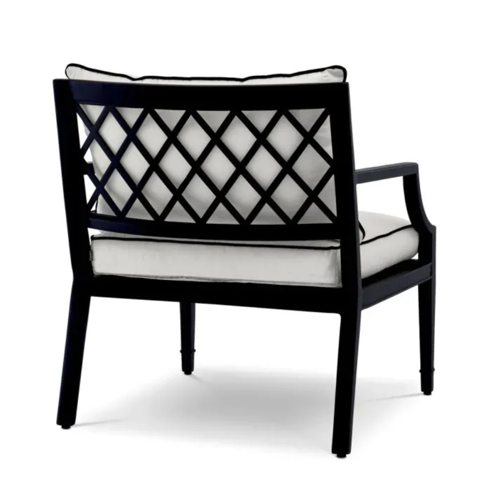 Eichholtz Outdoor Chair Bella Vista Black finish | sunbrella canvas