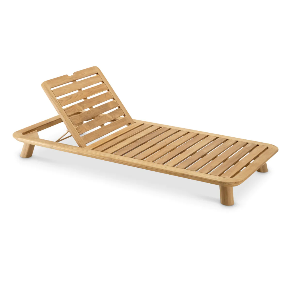 Eichholtz Outdoor Daybed Weston Single Natural teak | viola sand