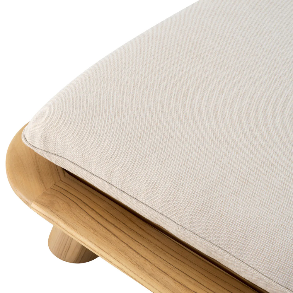 Eichholtz Outdoor Daybed Weston Single Natural teak | viola sand