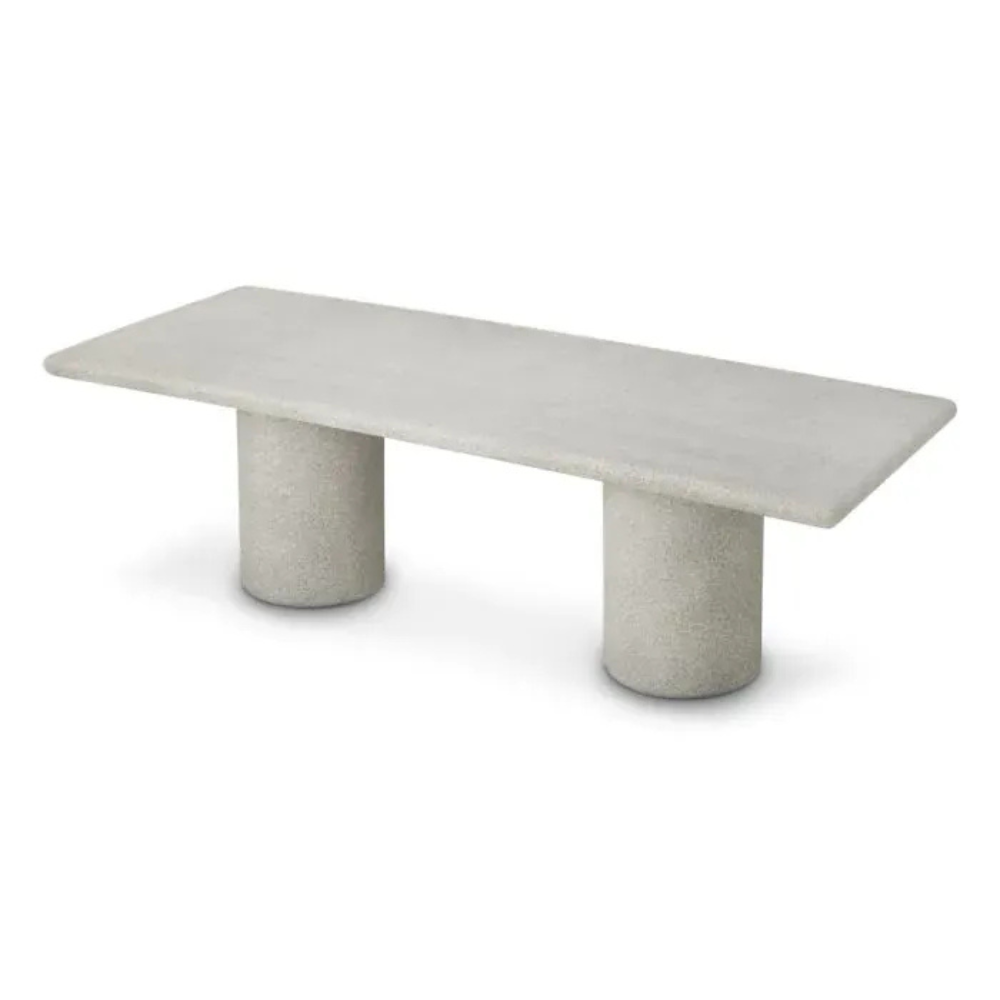 Eichholtz Outdoor Dining Table Cloverdale Grey stone texture