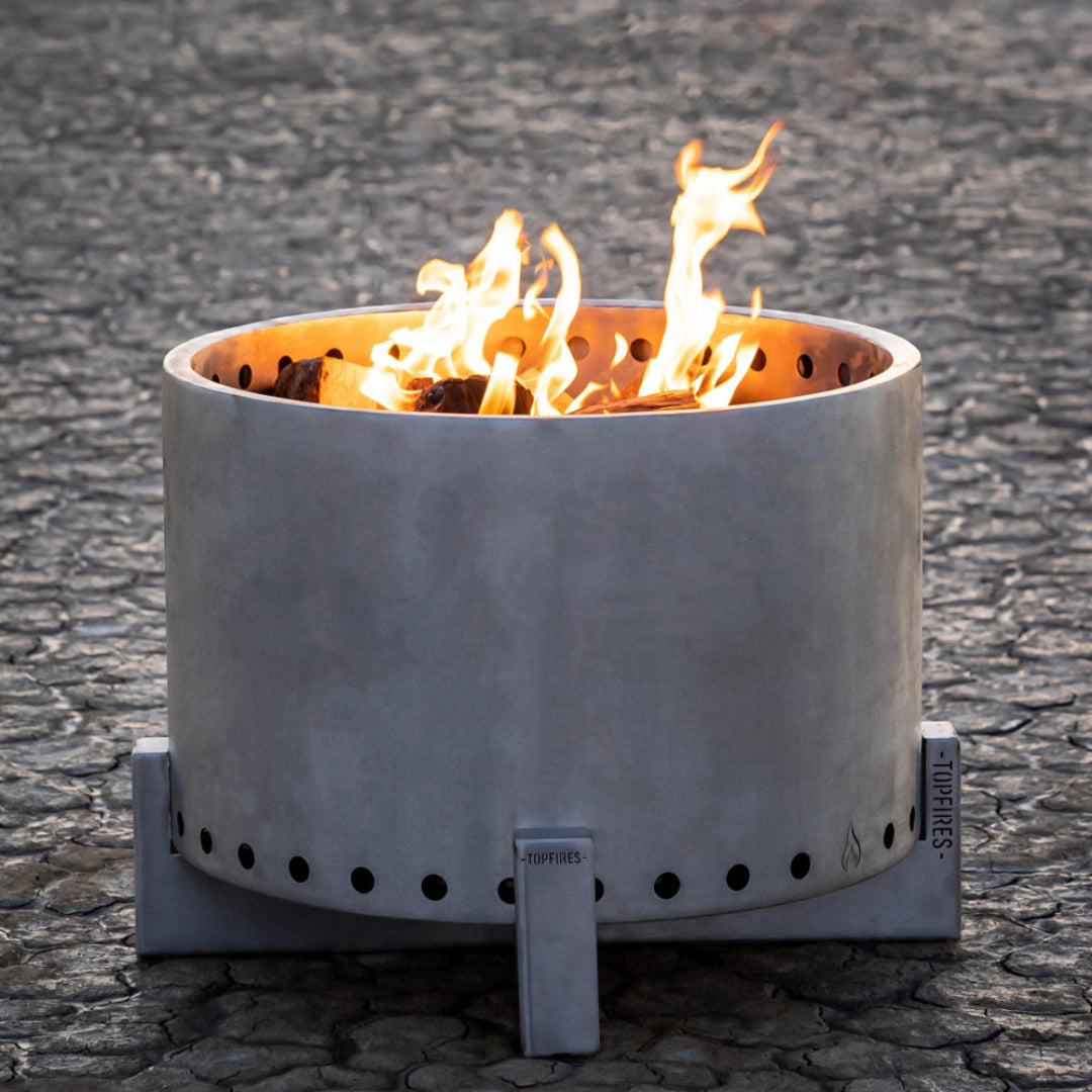 The Outdoor Plus The Gravity Smokeless Fire Pit Corten Steel