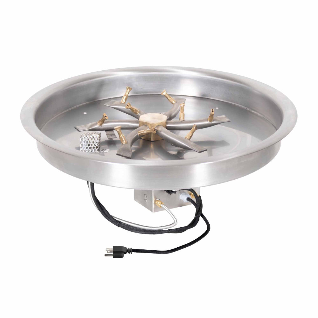 The Outdoor Plus 25" Round Drop In Pan & Triple S Bullet Burner