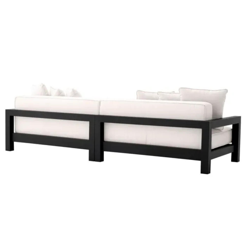 Eichholtz Outdoor Sofa Cap-Antibes Black finish | sunbrella canvas