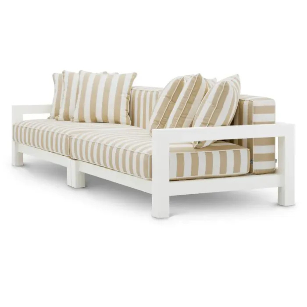Eichholtz Outdoor Sofa Cap-Antibes Sand finish | sunbrella canvas