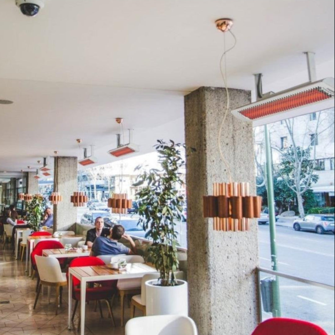 Bromic Heating - Tungsten - 6000 Watts Electric Double Element Heater White