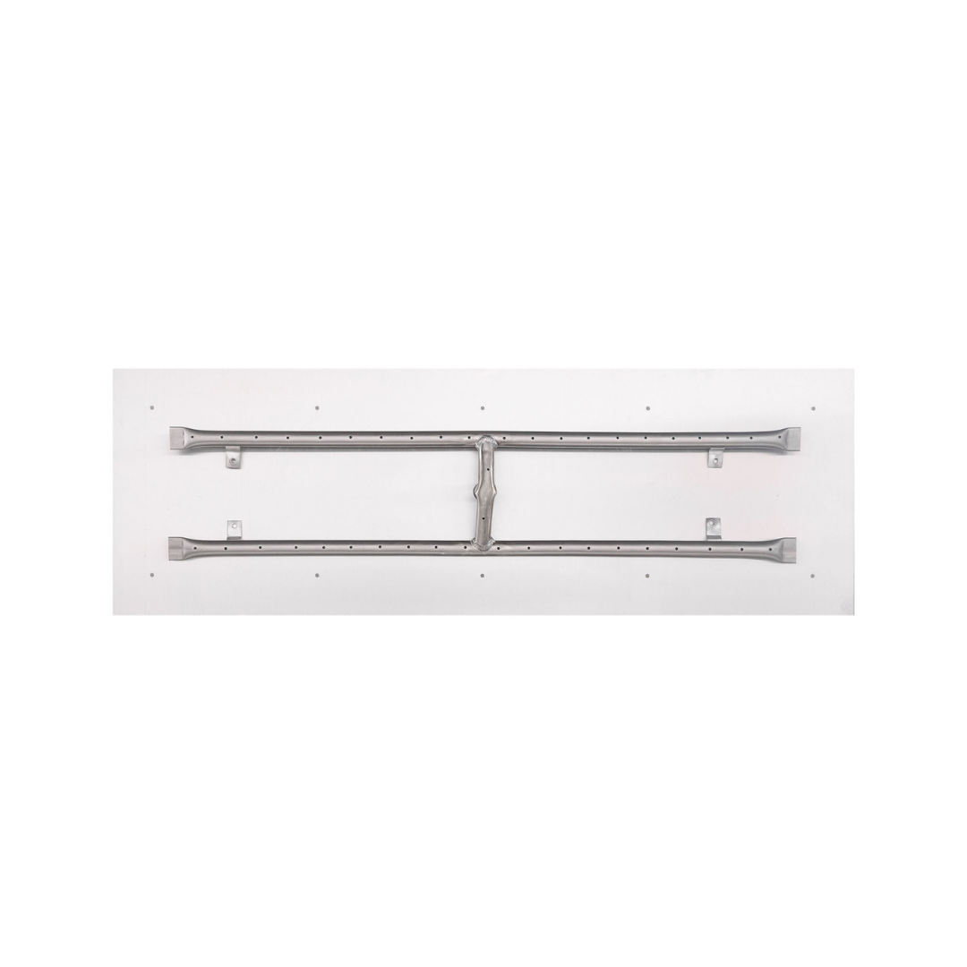 48" x 12" Rectangular Flat Pan & SS ‘H’ Burner