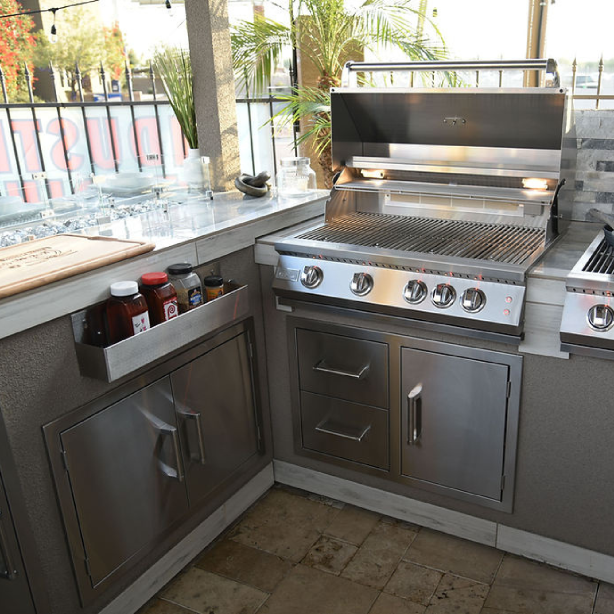 Outdoor Kitchen Stainless Steel Two Drawer - One Door Combo