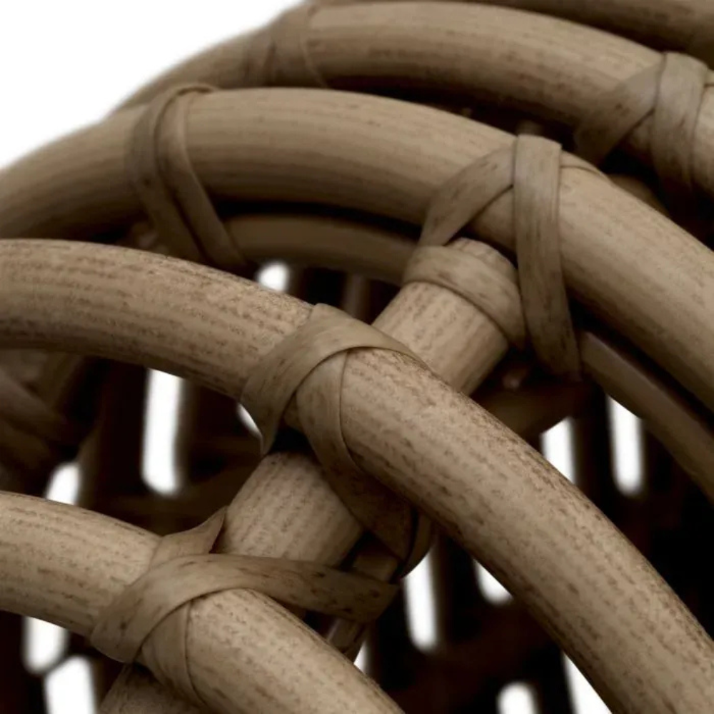 Eichholtz Outdoor Sofa Siderno Faux rattan | viola sand