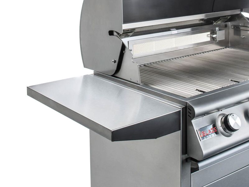 Blaze 32-Inch 4-Burner LTE Gas Grill with Rear Burner and Built-in Lighting System Freestanding