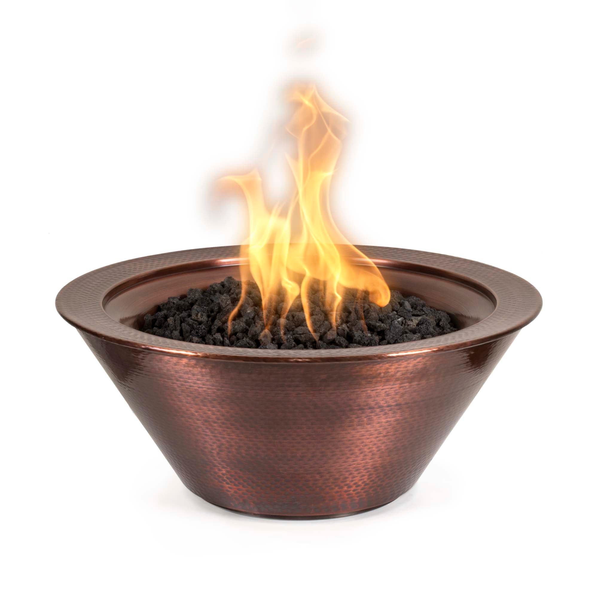 Cazo Fire Bowl ® – Hammered Patina Copper