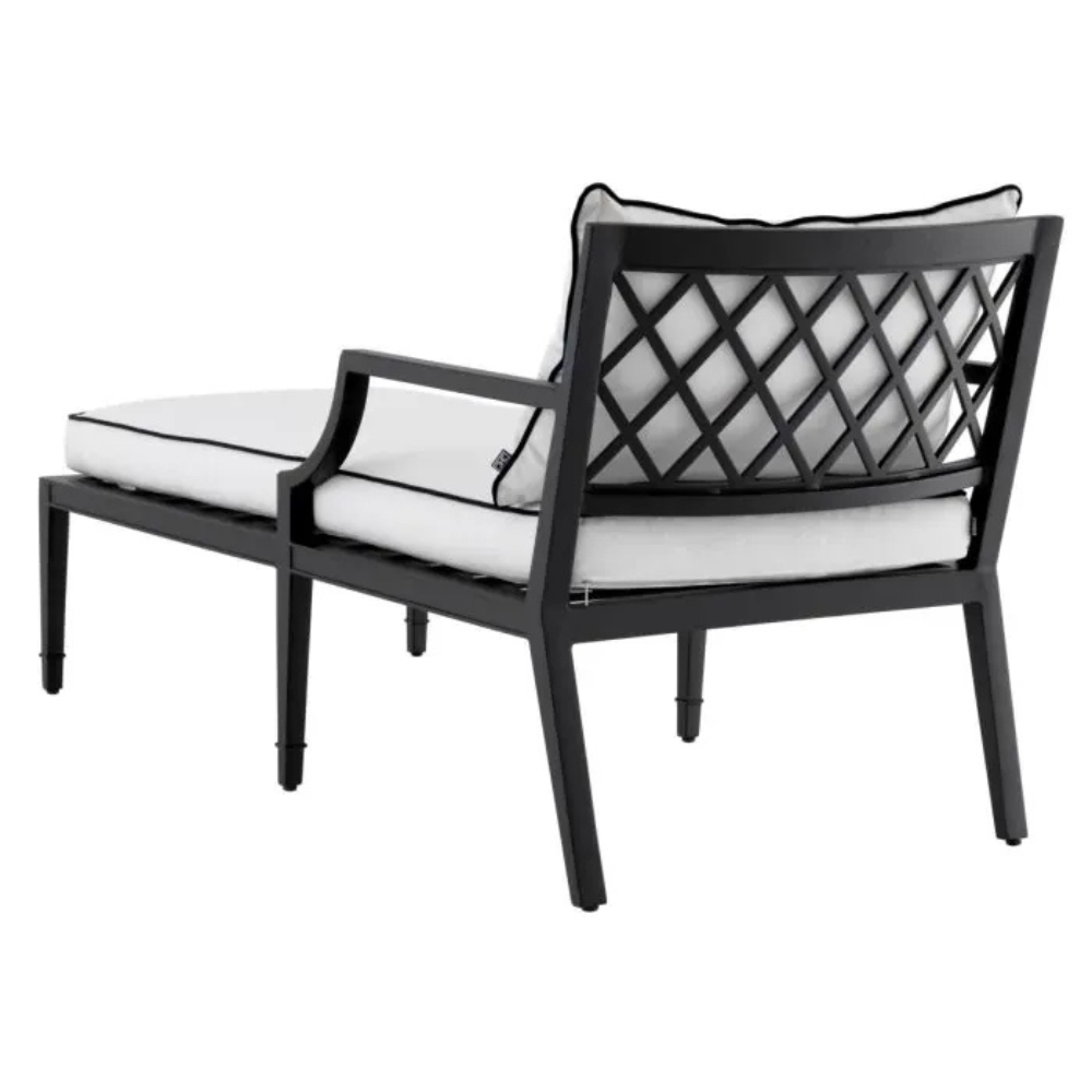 Eichholtz Outdoor Daybed Bella Vista Black finish | sunbrella canvas