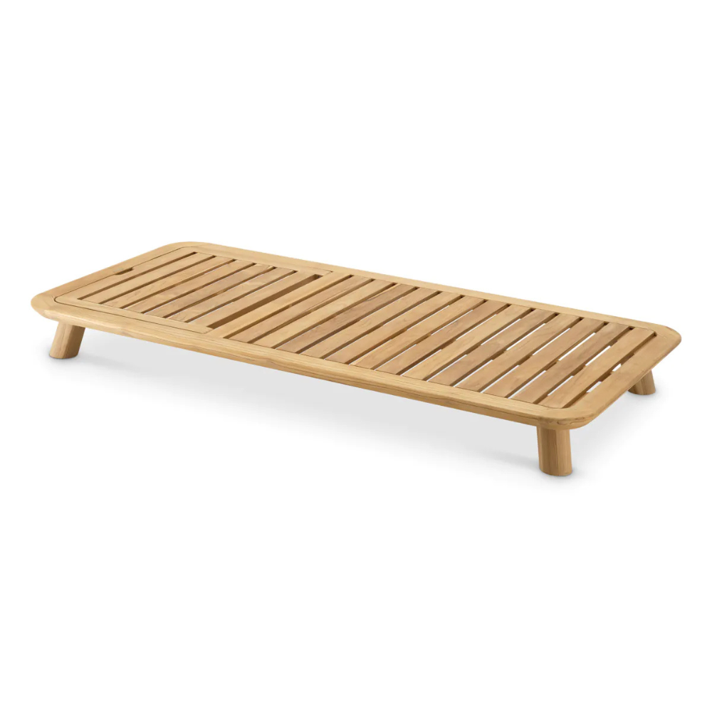 Eichholtz Outdoor Daybed Weston Single Natural teak | viola sand