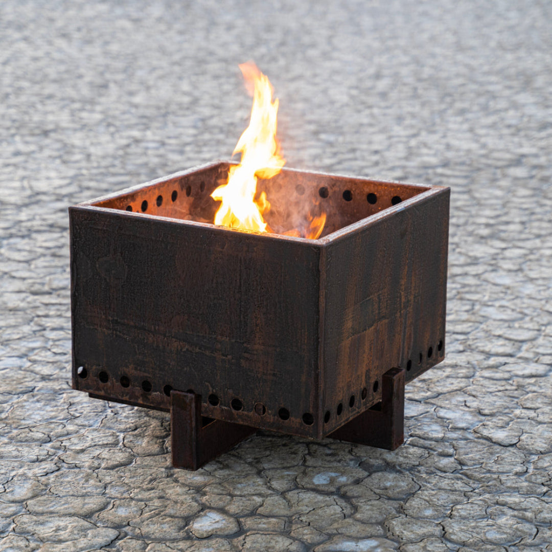 The Outdoor Plus The Helix Smokeless Fire Pit Corten Steel