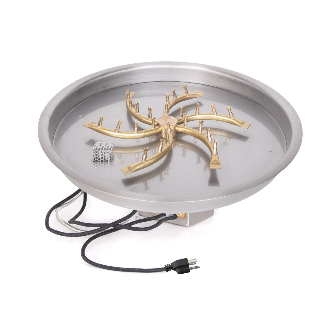 The Outdoor Plus 25" Round Drop In Pan & Triple S Bullet Burner