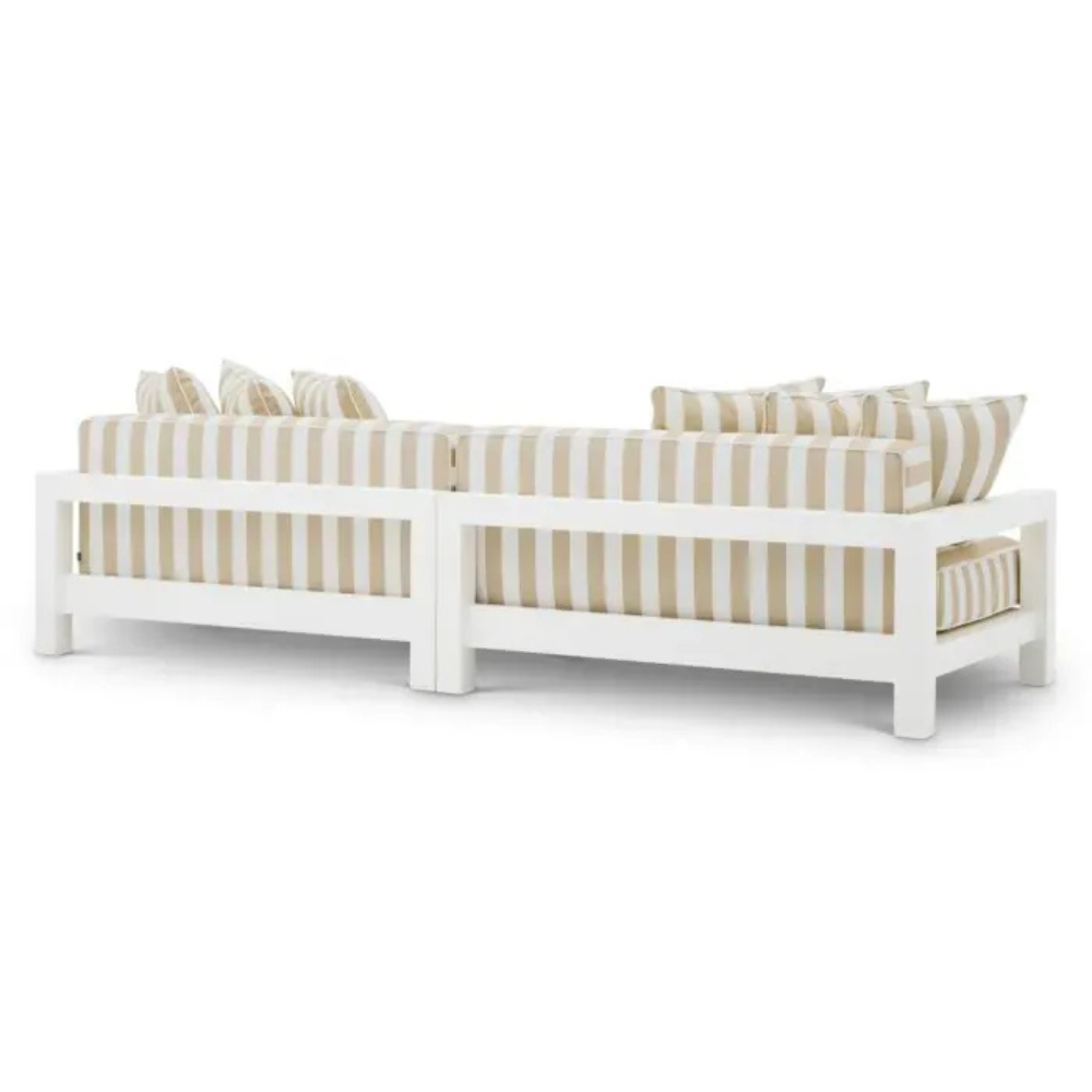 Eichholtz Outdoor Sofa Cap-Antibes Sand finish | sunbrella canvas