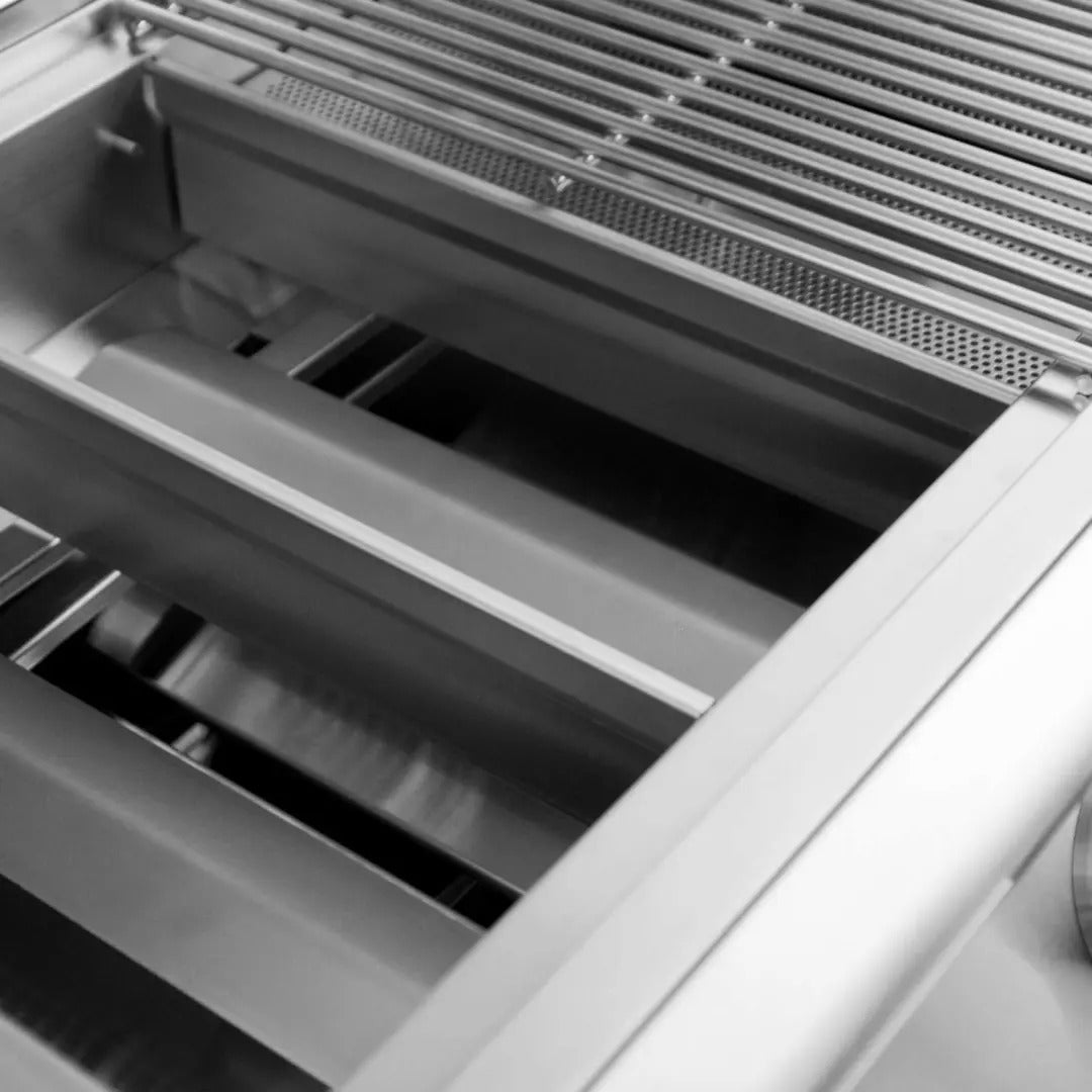 Blaze 32-Inch 4-Burner LTE Gas Grill with Rear Burner and Built-in Lighting System Freestanding